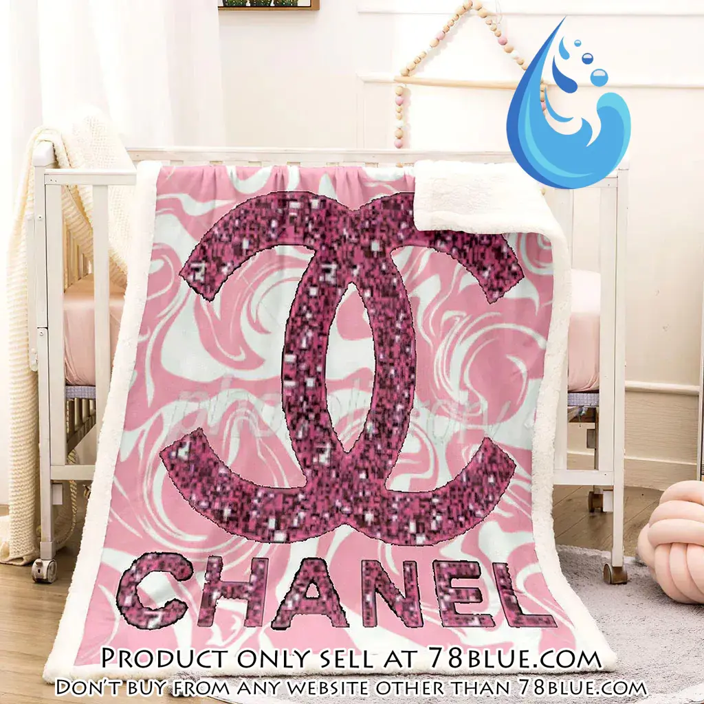 Chanel pinky luxury brand premium blanket fleece home decor 78b5641564